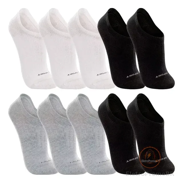 Kit 10 Pares Meias Lupo Sapatilha Soquete Invisível Original