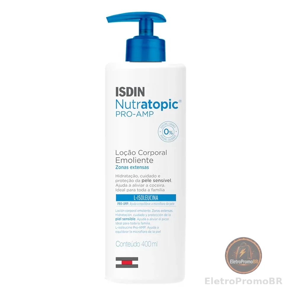 ISDIN Loção Corporal para Pele Sensível Nutratopic Pro-AMP - 400ml