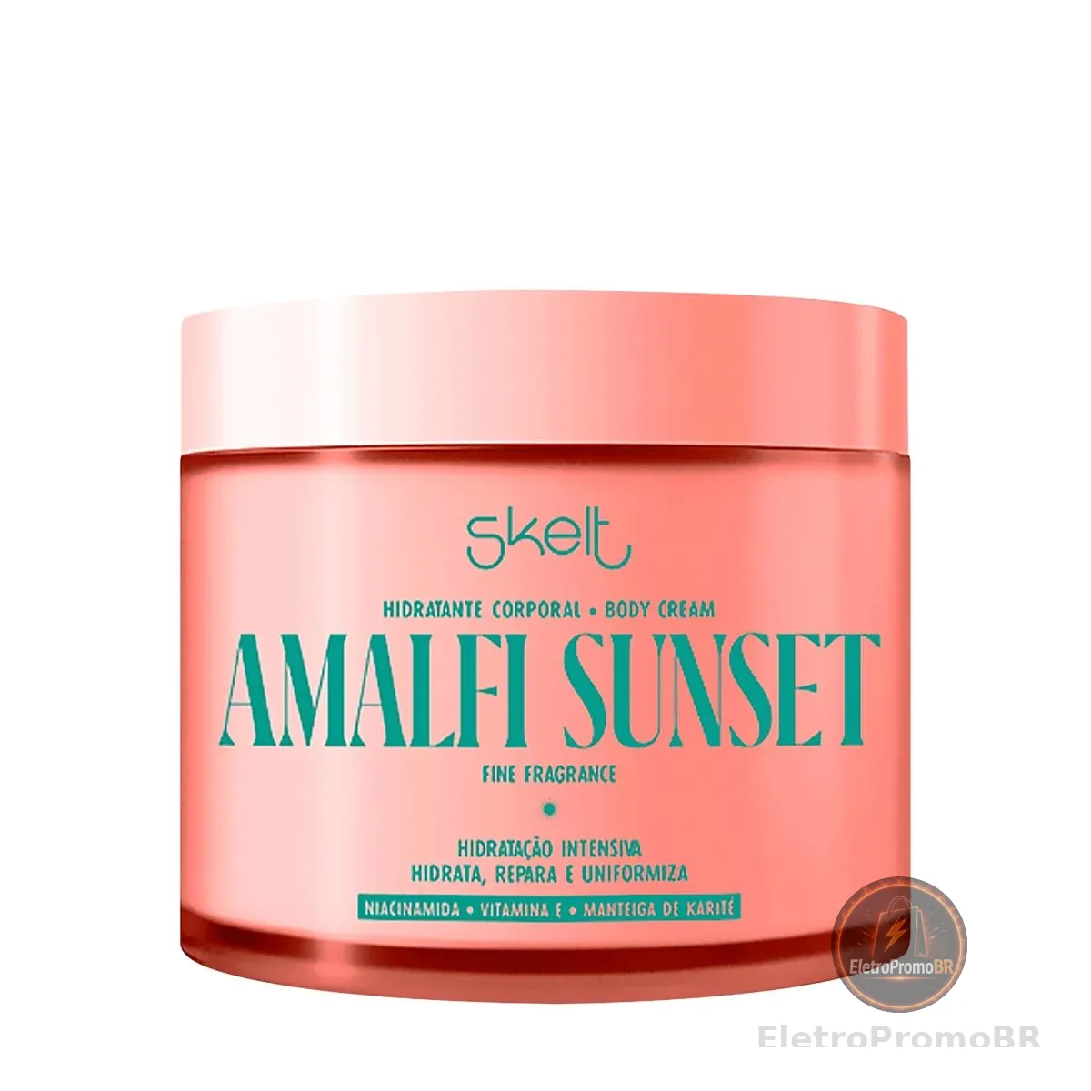Skelt Hidratante Amalfi 200g, Hidrata o Corpo, Vitamina E, Manteiga de Karité, Pele Hidratada por 48 Horas, Rápida Absorção, Renovação Celular, Maciez, Todos os Tipos de Pele