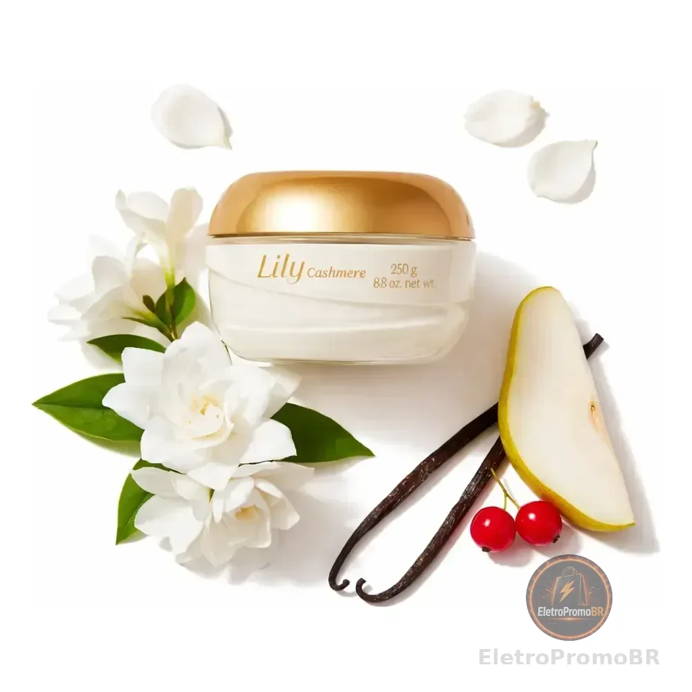 O Boticário Lily Cashmere Creme Acetinado 250g Lírio