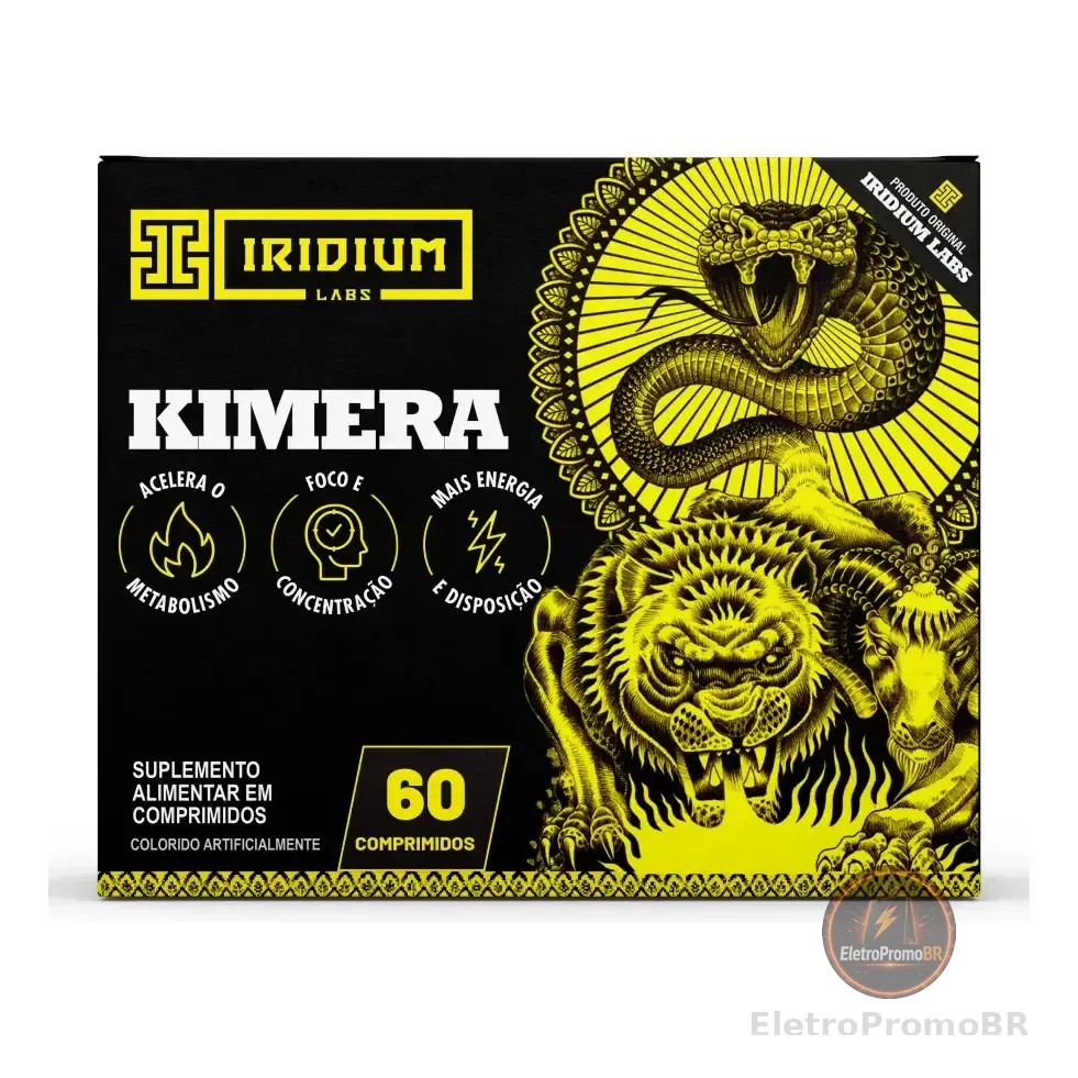 Kimera Thermo 60 Comps Termogênico Iridium Labs Sem Sabor Natural
