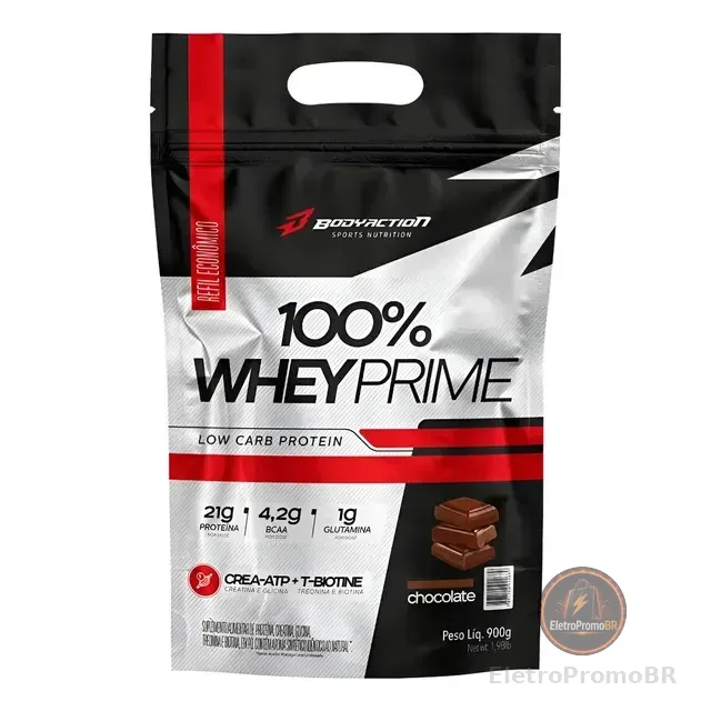 100% Whey Protein Concentrado Prime Refil Low Carb Creatina