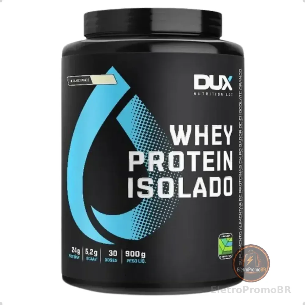 Whey Protein Dux Isolado 900g Pote - Chocolate Branco