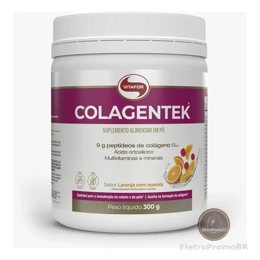 Colagentek Laranja Com Acerola 300g Vitafor