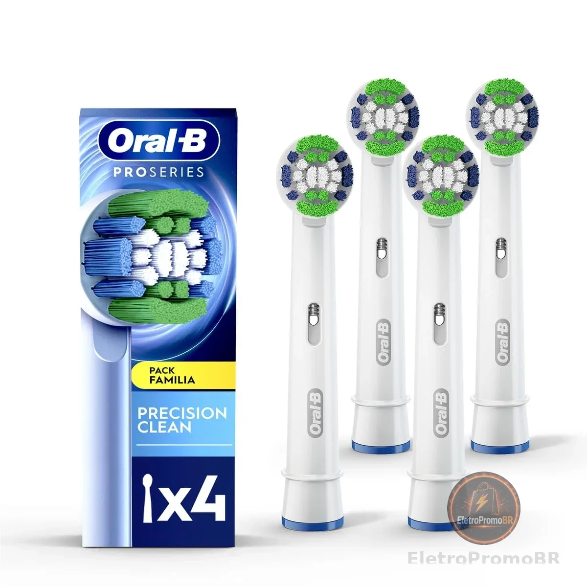 Oral-B Refil para Escova Elétrica Precision Clean, 4 Unidades