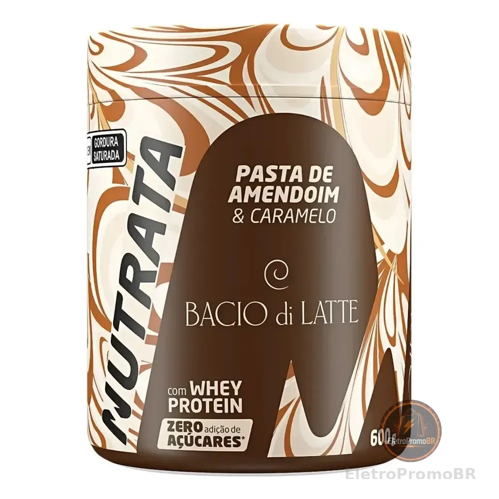 Pasta Proteica 600g Bacio Di Latte Caramelo Salgado Nutrata