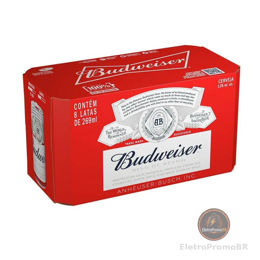Pack de Budweiser Lata 269ML, 8 Unidades