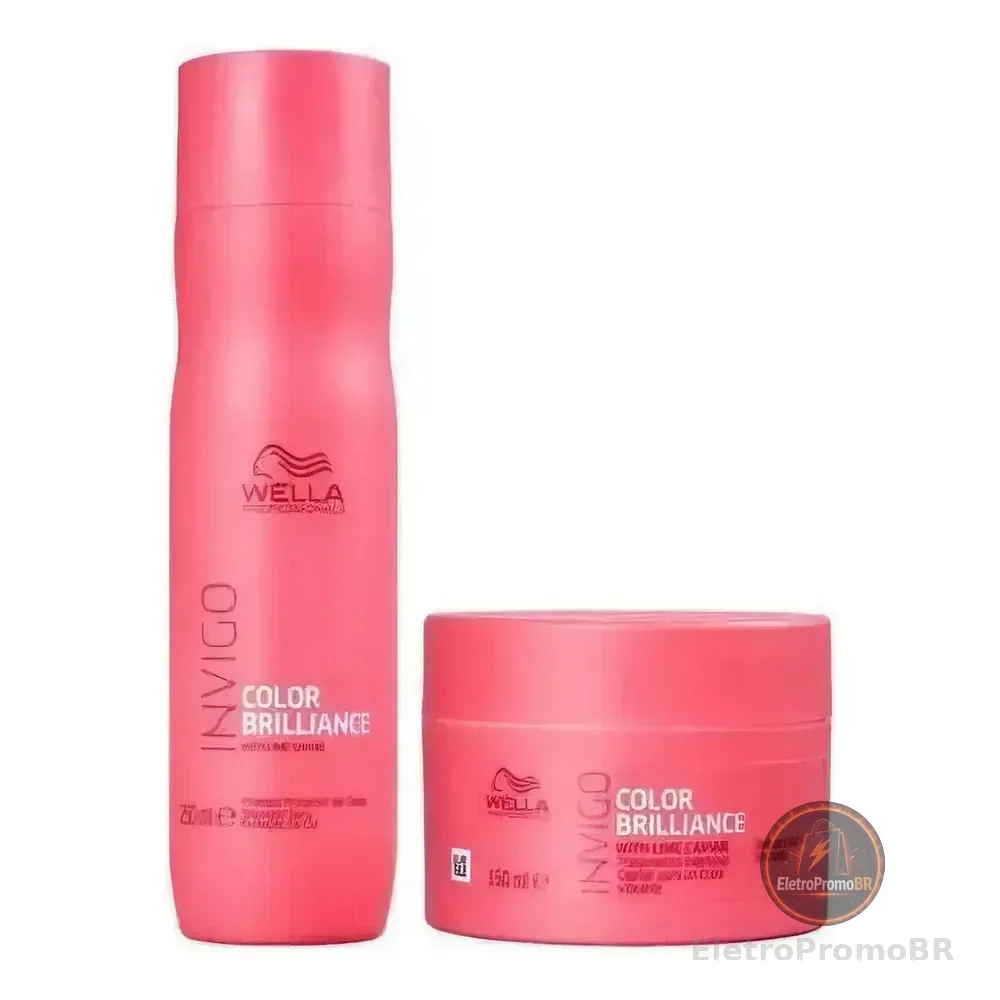 Kit Wella Brilliance- Shampoo 250ml E Máscara 150ml