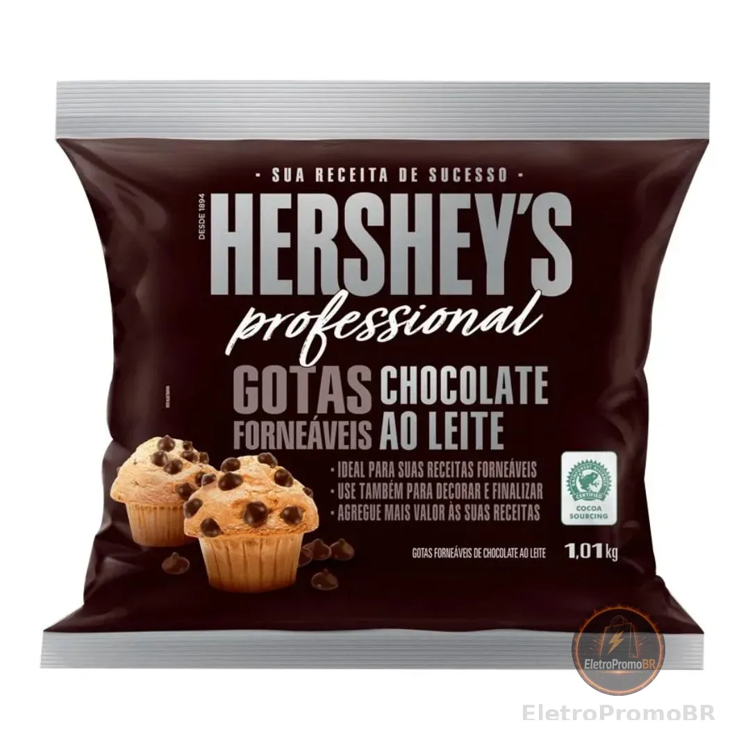 Gotas Forneáveis Chocolate ao Leite Hershey'S Professional - 1,01Kg