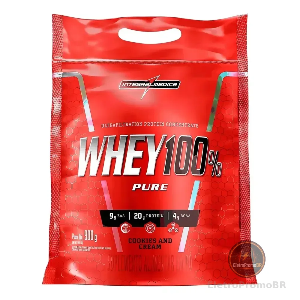 Integral Médica 100% Concentrado Whey Protein Cookies Força Cookies