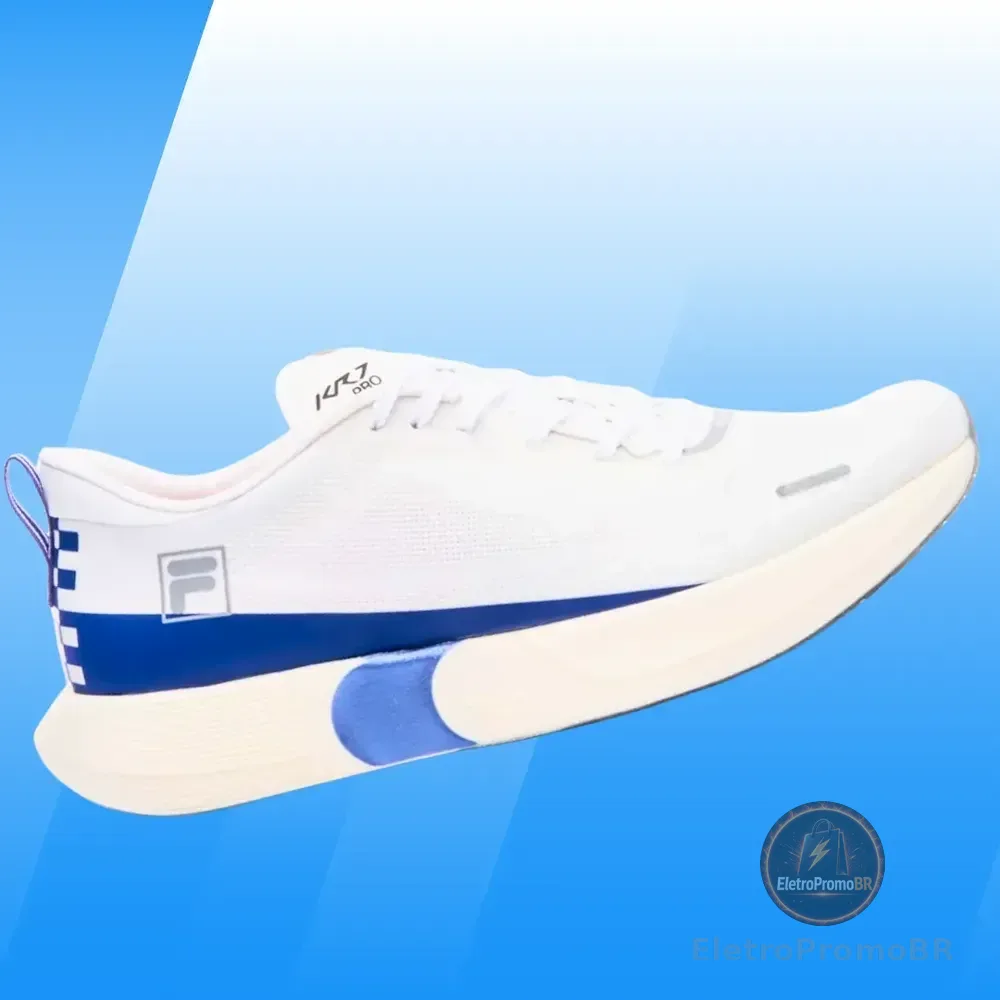 Tênis Fila Kr7 Pro Speed Tech Masculino Placa De Carbono Branco/azul Royal 41 Br