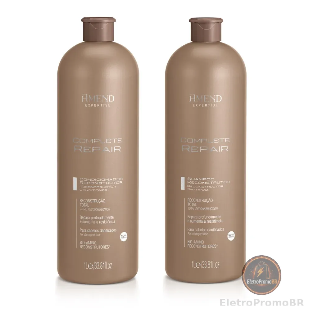 AMEND KIT COMPLETE REPAIR SHAMPOO 1L + CONDICIONADOR 1L