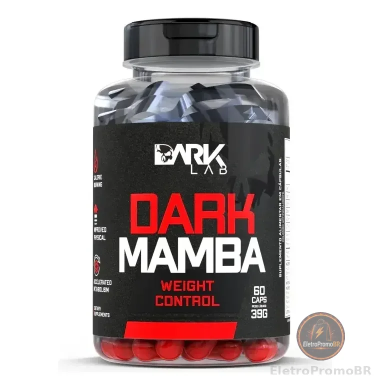 Termogênico Dark Mamba 60 Cápsulas Dark Lab Sabor Sem Sabor