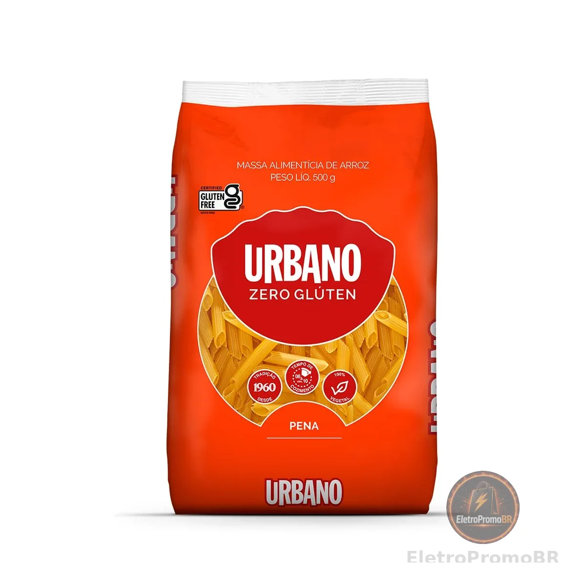 Urbano, Macarrão de Arroz, Pena, Zero Glúten - 500g