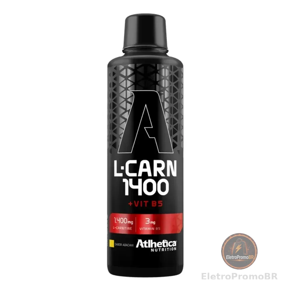 L-carnitina 1400 480ml - Sabor Abacaxi - Atlhetica Nutrition