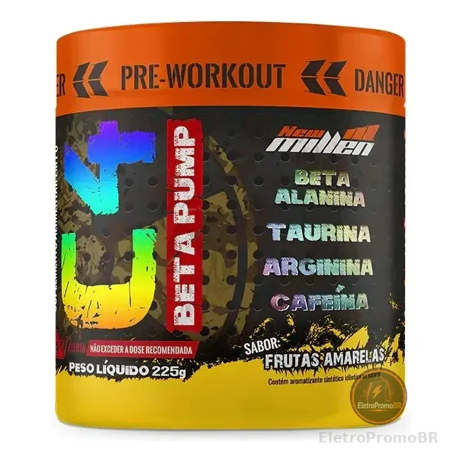 Pré Treino C4 Beta Pump 225g New Millen (top) - Sabor Frutas Amarelas