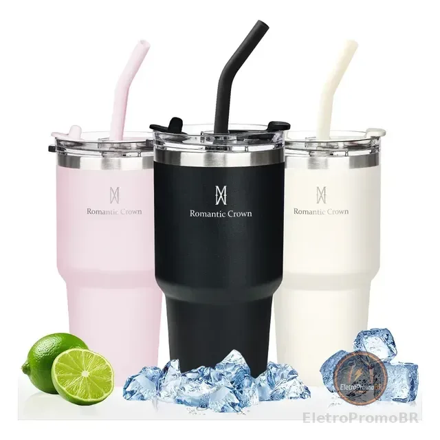Copo Térmica 600ml Inox Anti-vazamento Para Café/chá/bebidas