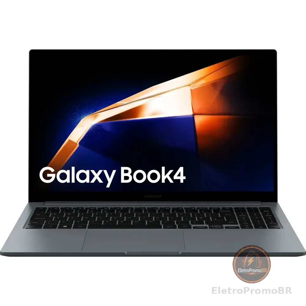 Notebook Samsung Galaxy Book4 Intel® Core I5-1335u (1.3 Ghz, Até 4.6ghz, 12 Mb L3 Cache), Windows 11 Home, 8gb, 512gb Ssd, Iris Xe, 15.6'' Full Hd Led, 1.55kg
