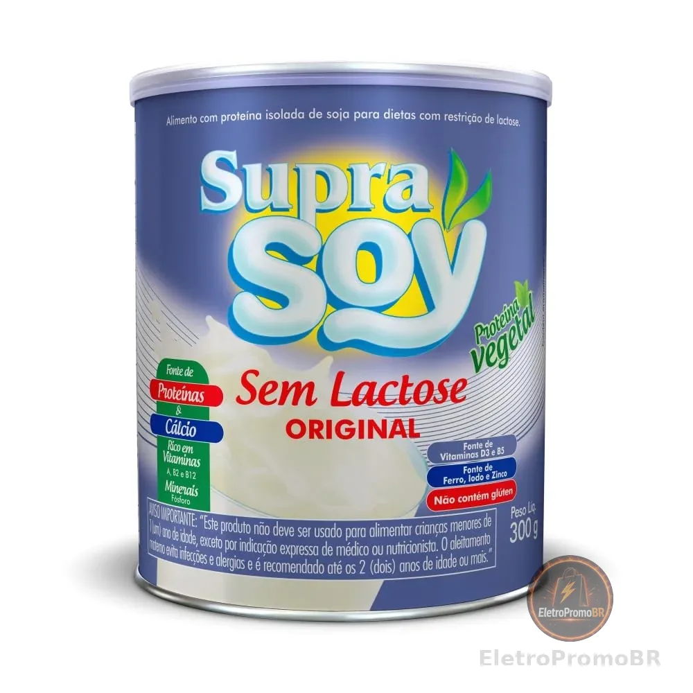 SUPRA SOY Alimento Em Pó Supra Soy Sem Lactose Original -300G