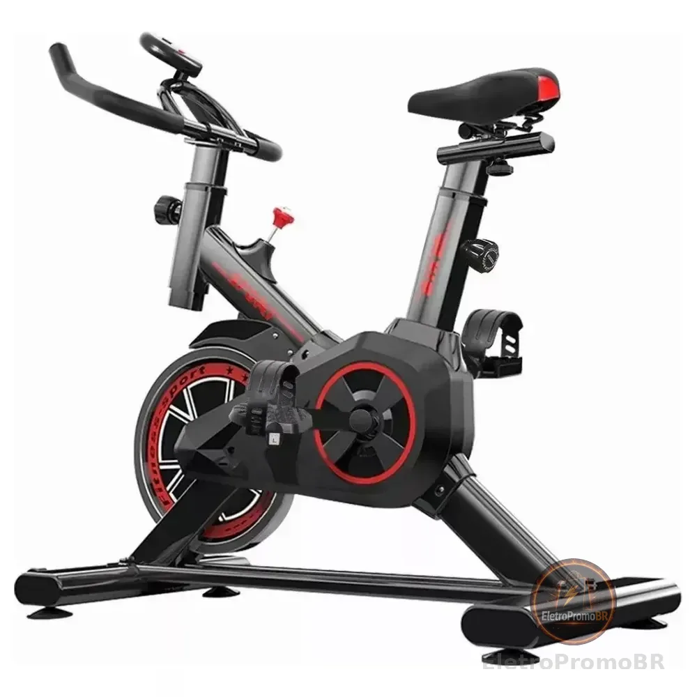 Bicicleta Ergométrica Profissional Spinning X11 Em Aço Carbono Suporta Até 120kg - 4fitness Preto