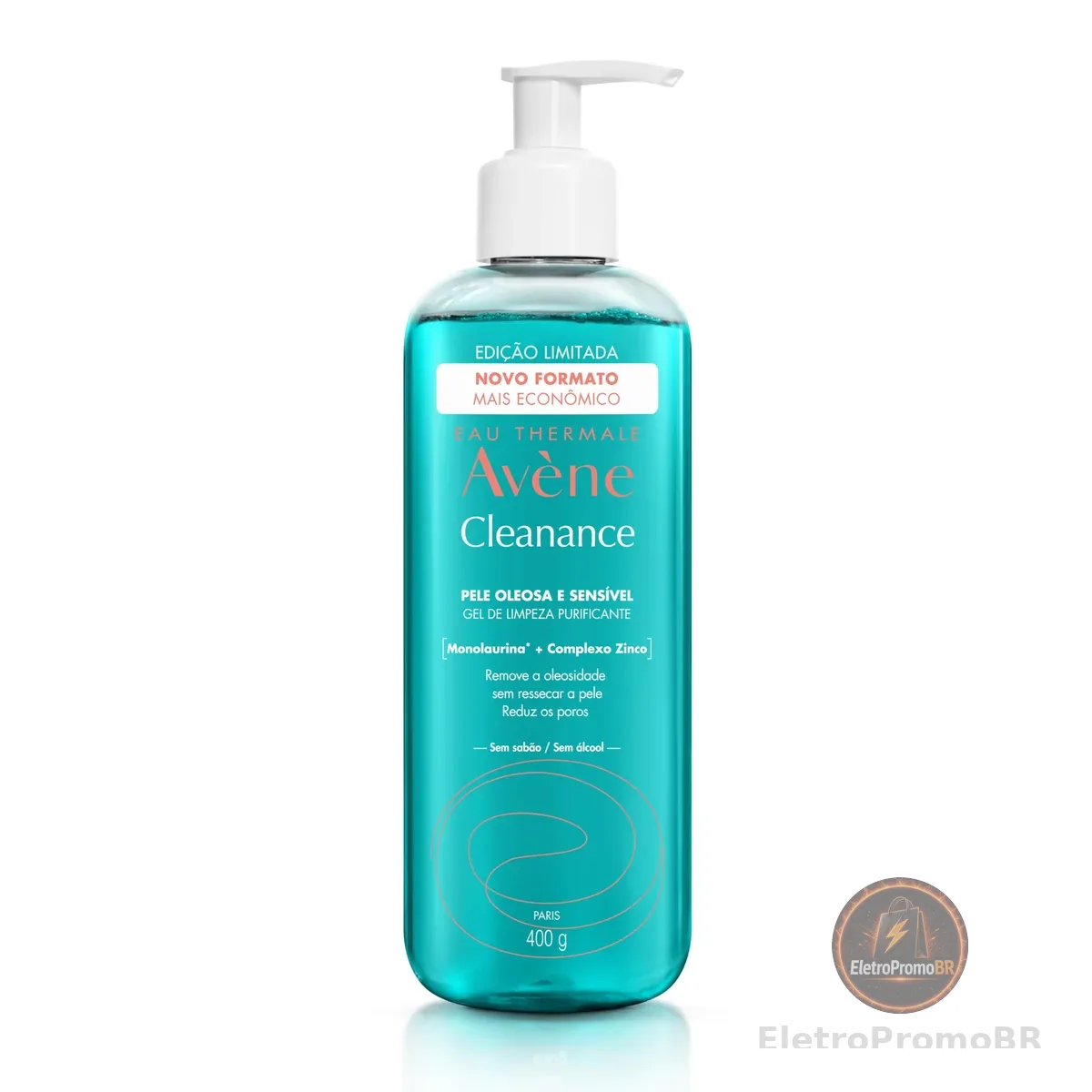 Gel de Limpeza Facial Avène Cleanance, Controle de Oleosidade e Desobstrução de Poros, 400g