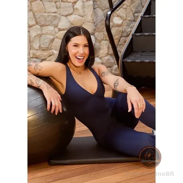 Macacão Fitness Feminino Nadador Com Decote Soul Dlk
