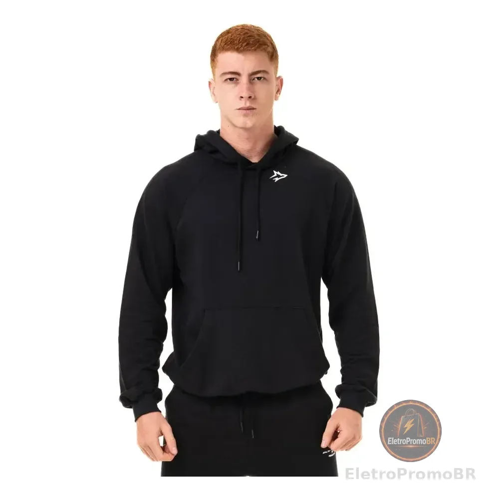 Casaco Moletom Preto New Lupus Inverno Alpha Preto G