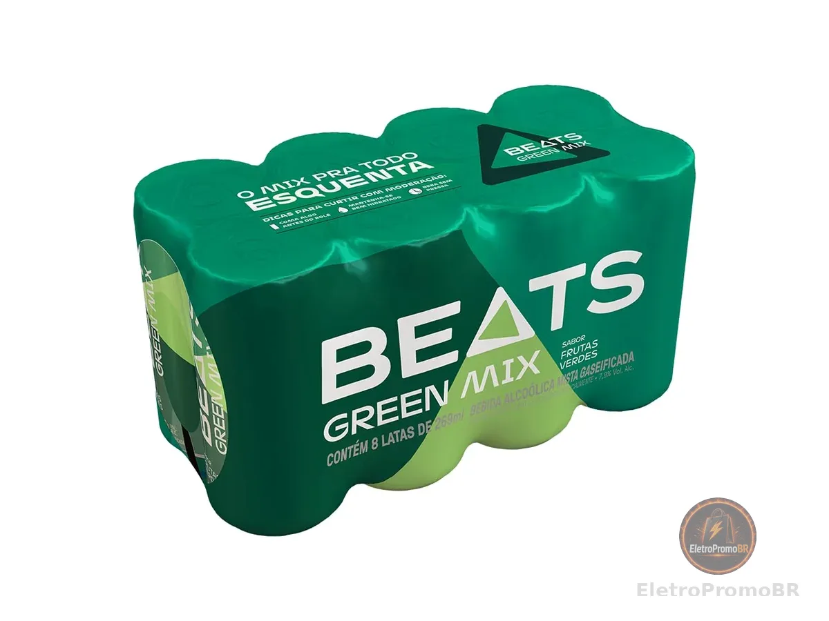 Pack de Beats Green Mix 269ml, Lata, Caixa 8 Unidades