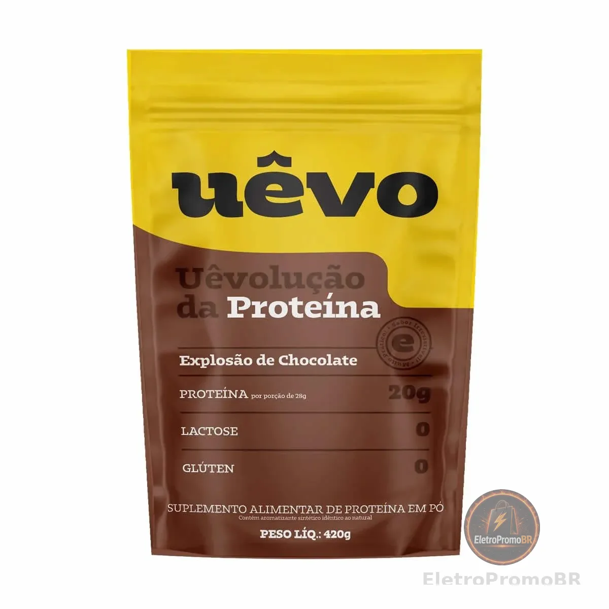 Proteína Uêvo - 420g Refil Chocolate - Uêvo
