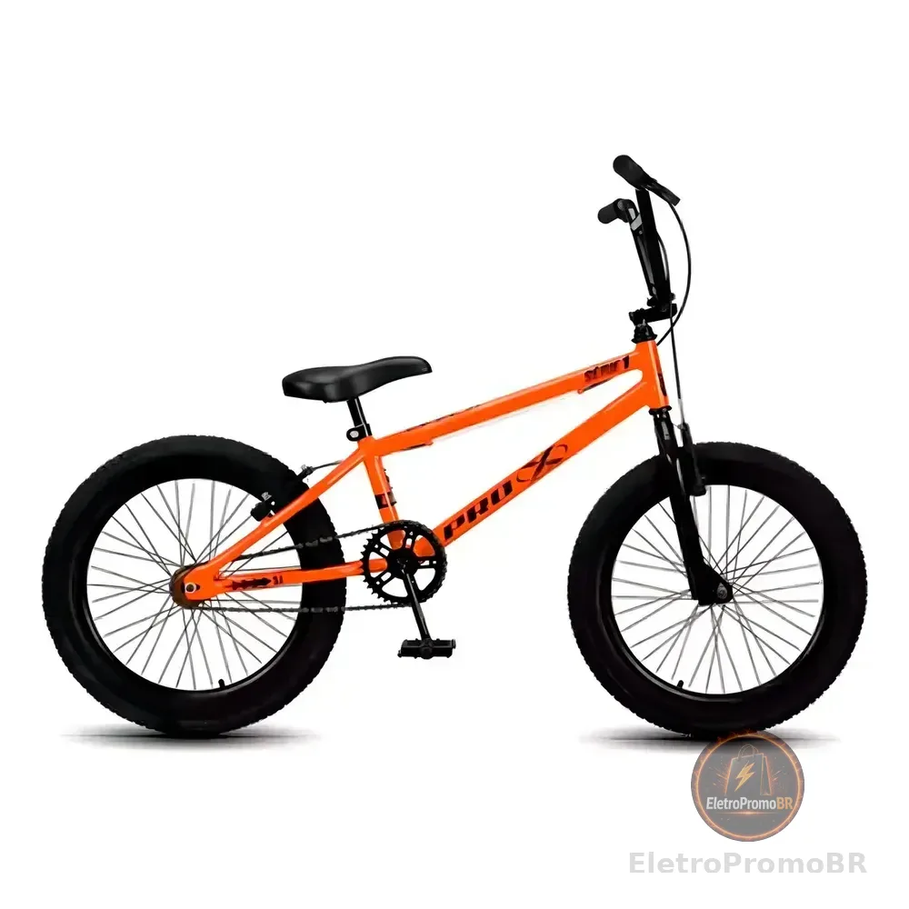 Bicicleta Bmx Aro 20 Pro-x Série 1 Freio V-brake Laranja/preto Quadro 20