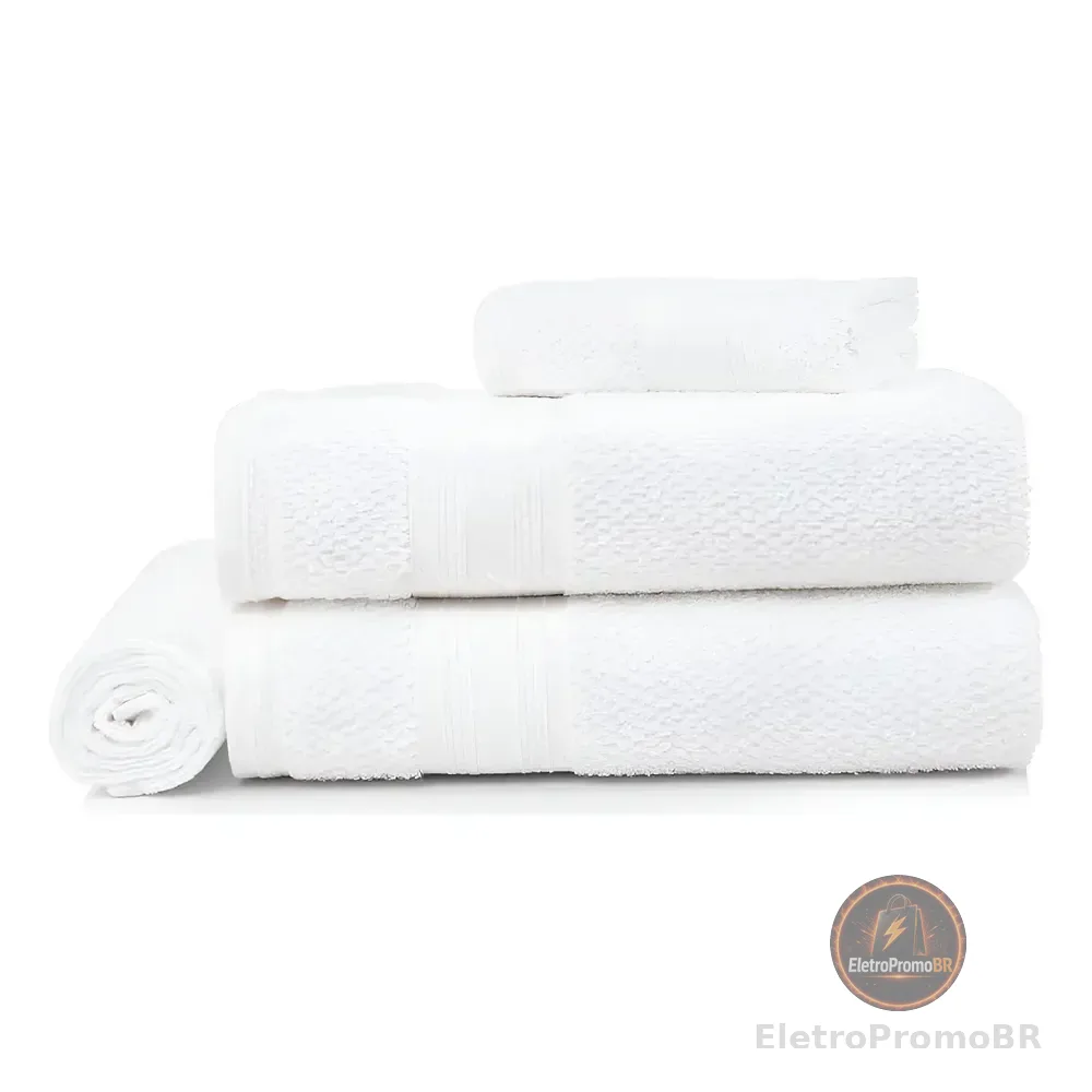 Karsten Empire Fio Cardado Jogo De Banho Cor Branco Liso
