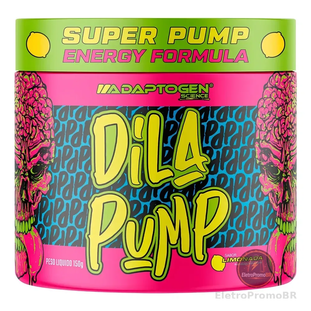 Dila Pump 150g Pré Treino E Vasodilatador - Adaptogen Sabor Limonada