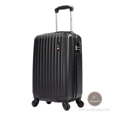 Mala De Bordo 10kg Pequena Londres Swiss Move Preto
