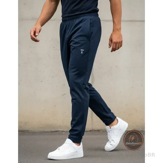 Calça Masculina Academia Helanca Dry Fit Treino Corrida