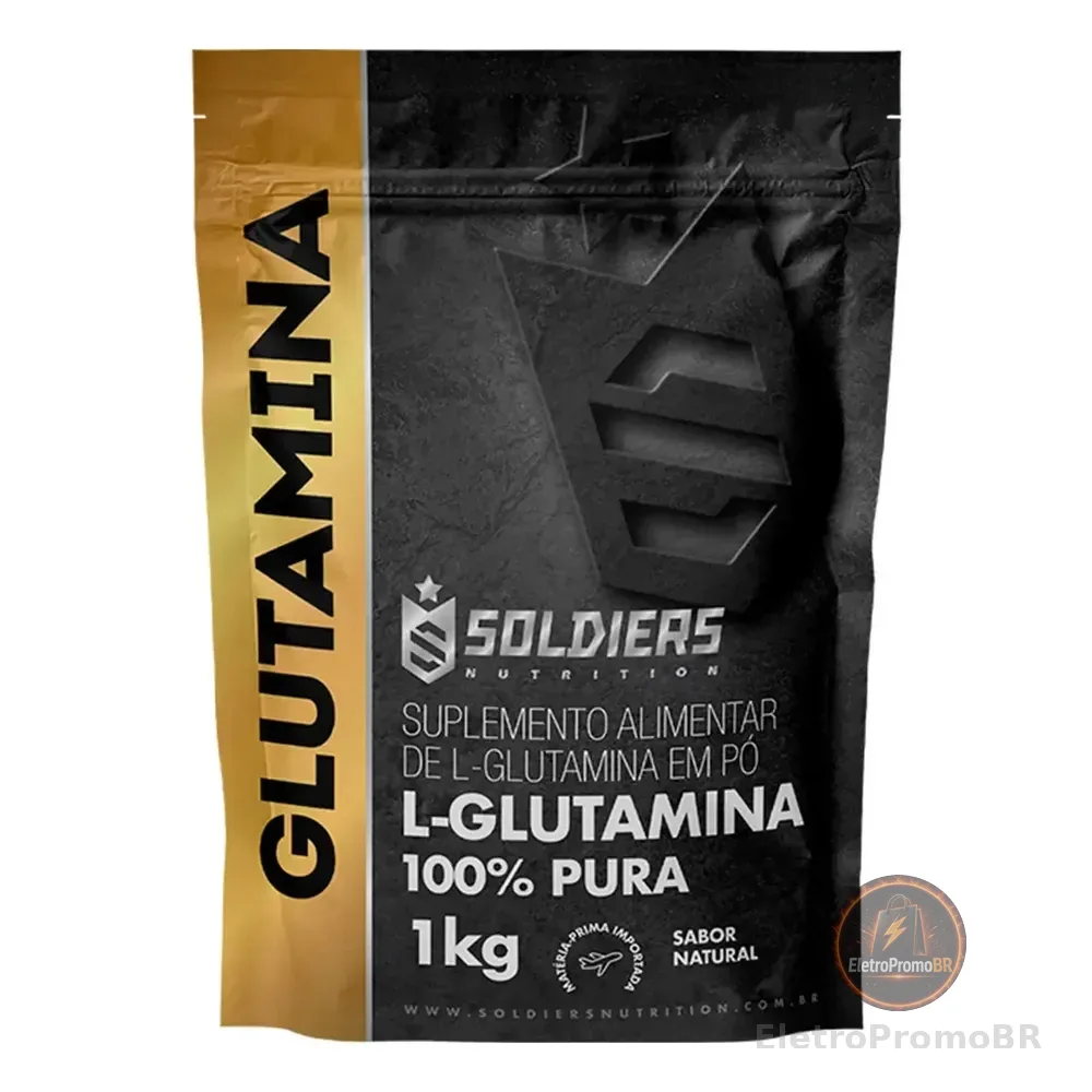 Glutamina 1kg Suplemento Em Pó - Soldiers Nutrition Sem Sabor