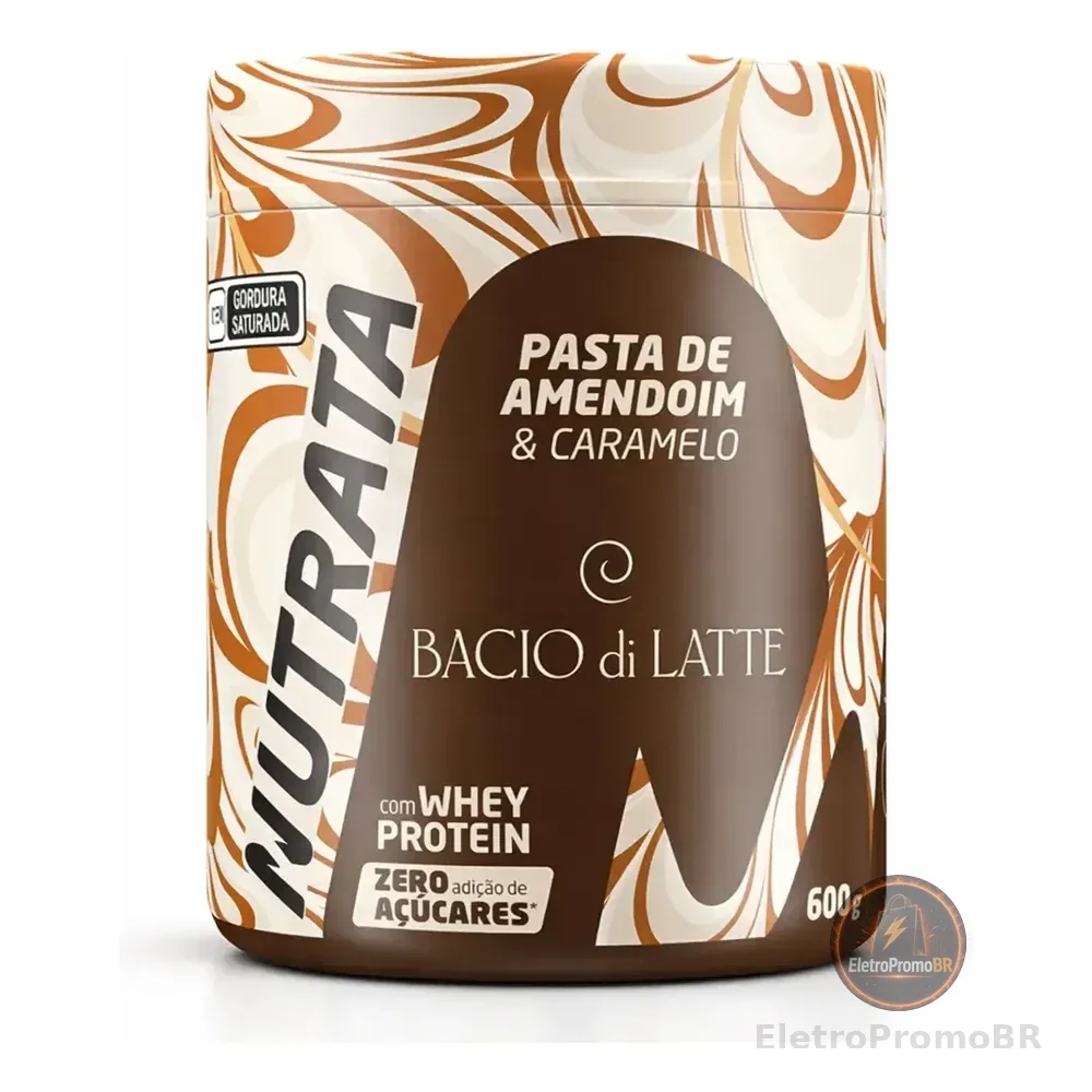 Pasta De Amendoim Bacio Di Latte Caramelo Salgado 600g
