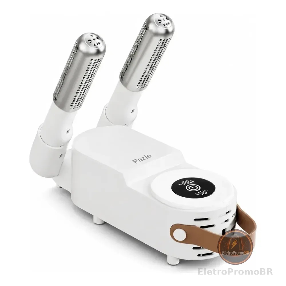Secador De Calçados Elétrico Portátil Dobrável Pazie 110v Branco
