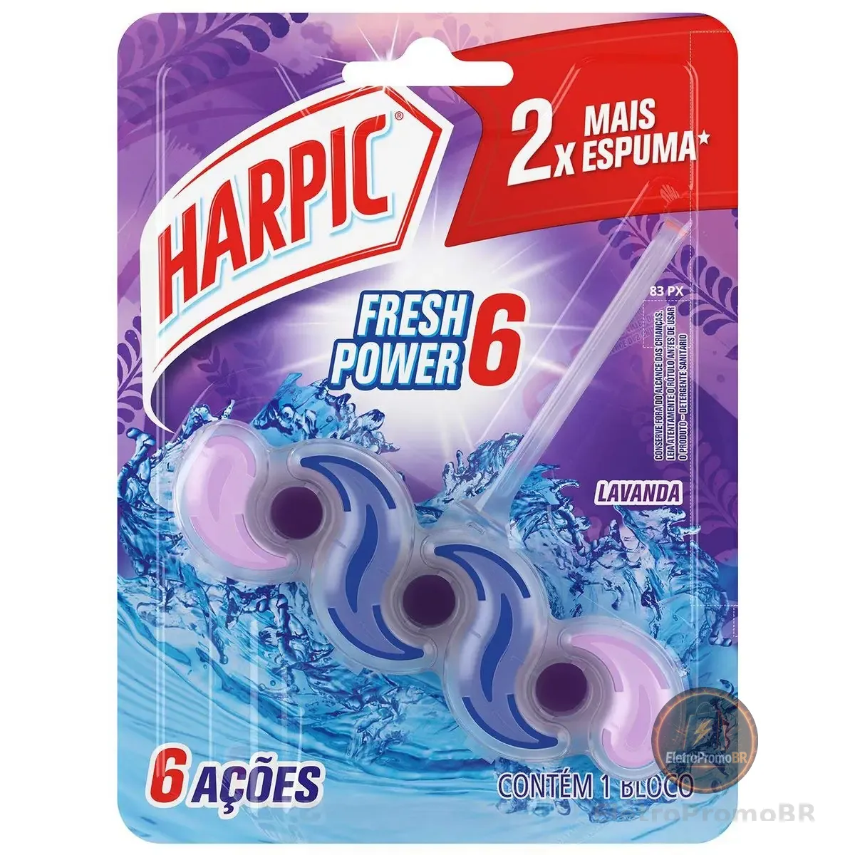 Harpic Fresh Power 6 Desodorizador Sanitário Lavanda