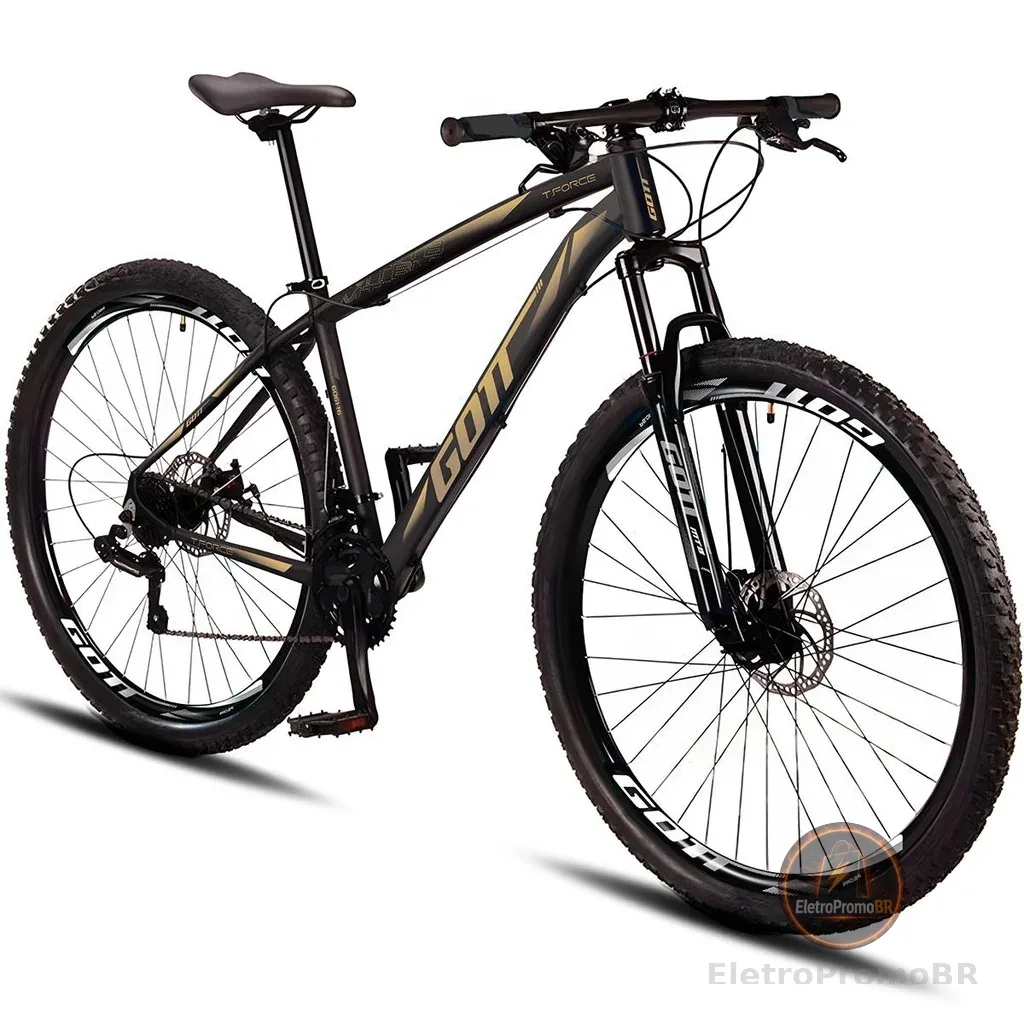 Bicicleta Aro 29 Alumínio Gott 21v Freio a Disco T-Force