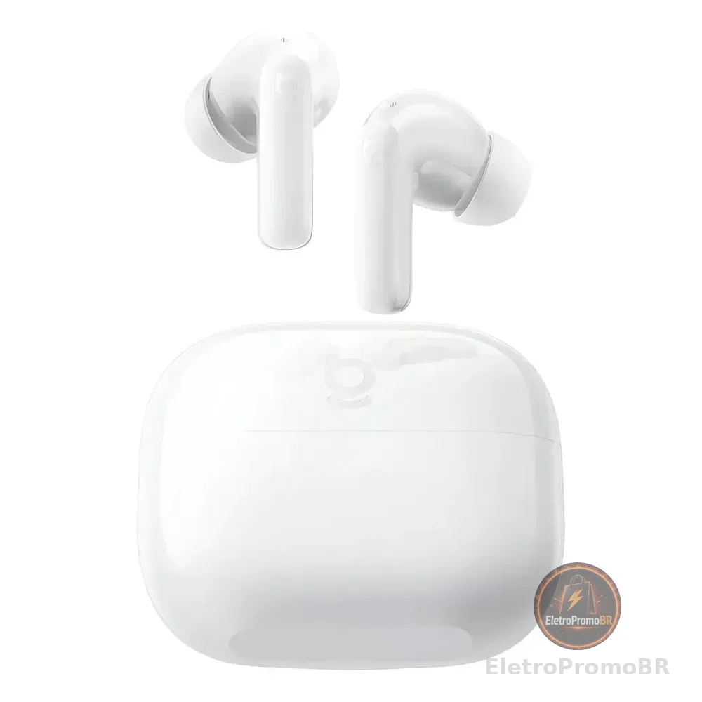 Fone Ouvido Bluetooth Baseus Bass Bp1 Nc Cancelamento Ruído Branco