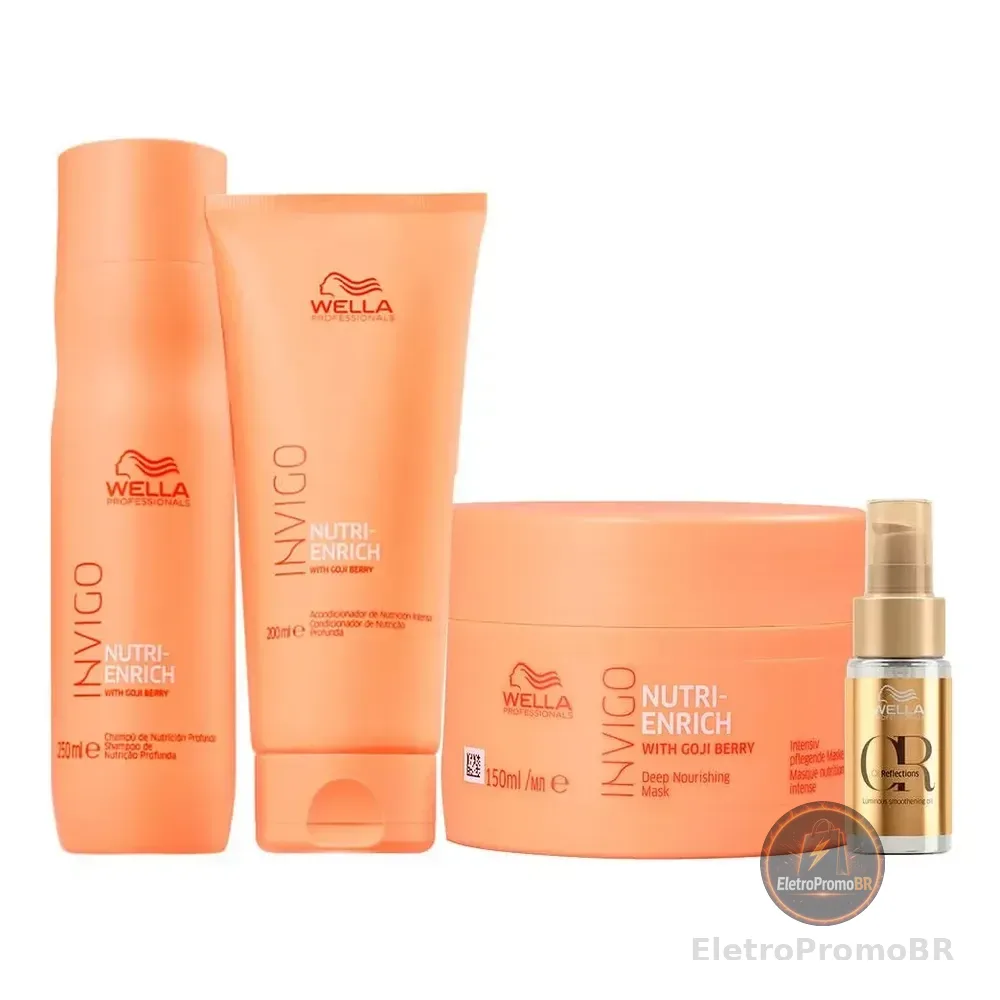 Kit Wella Pro Invigo Enrich Oil - 4 Produtos