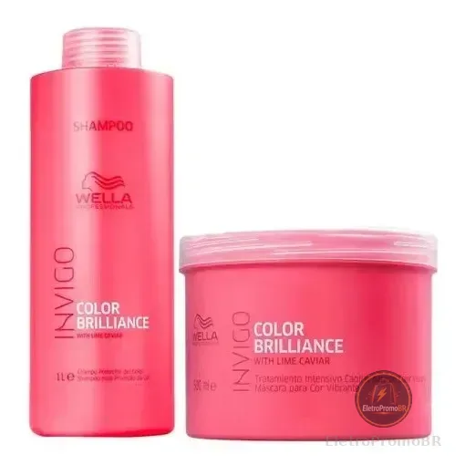 Wella Color Brilliance Shampoo 1l + Máscara 500ml