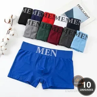Kit 10 Cueca Boxer Masculina Microfibra Adulto Premium