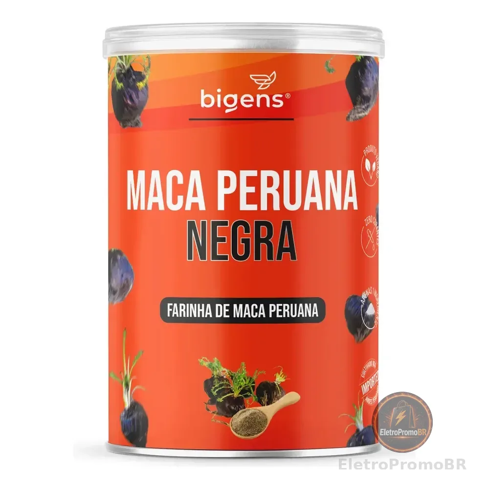 Maca Peruana Negra Crua (raw) Em Pó | 150g | Bigens Sabor Neutro