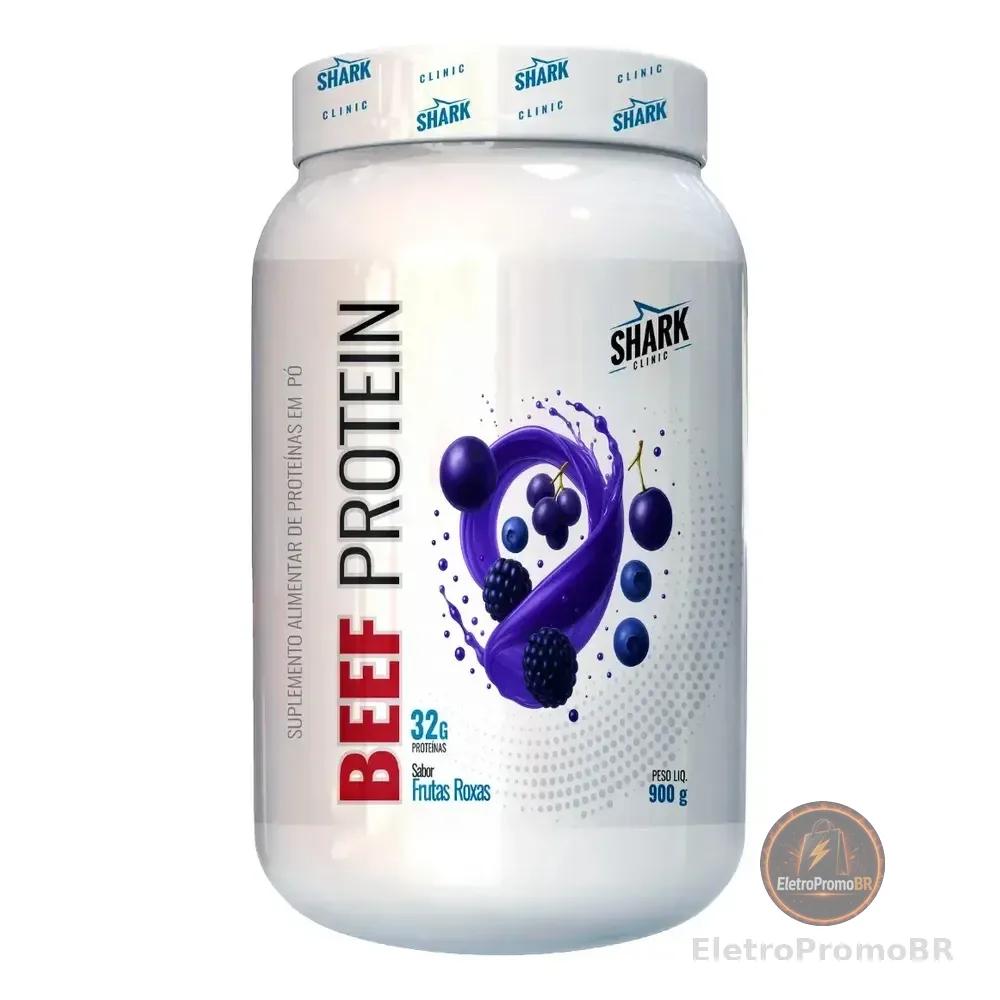 Whey Beef Protein 900g Frutas Roxas | Shark Pro