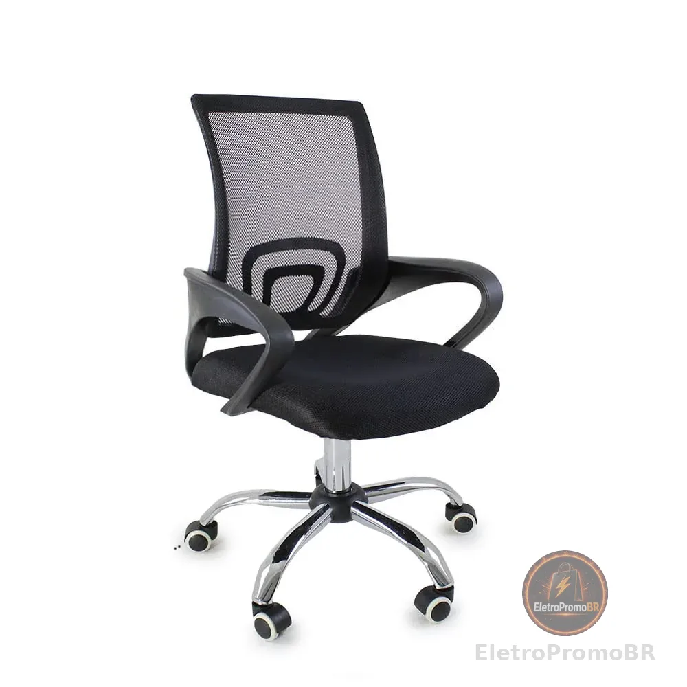 Cadeira de Escritório Oficial Begonia Tela Mesh Ergonômica Giratória