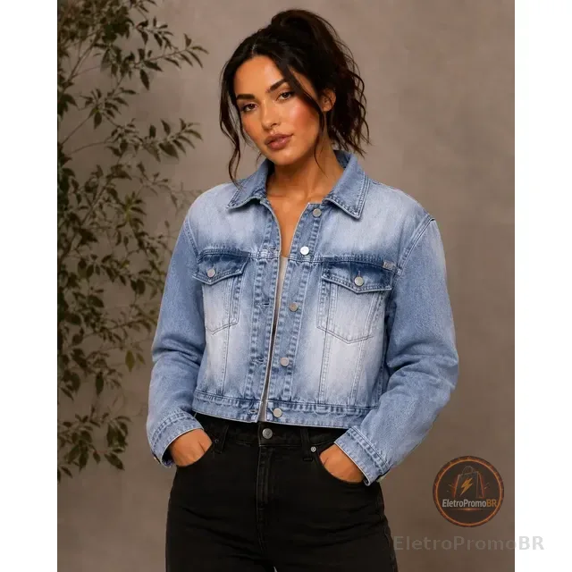 Jaqueta Feminina Teddy Jeans Pelinho E Sem Pelinho Casaco