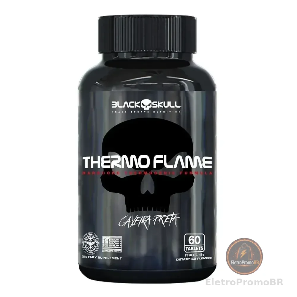 Thermo Flame Queimador De Gordura Seca Barriga  60 Tabl. Sem Sabor