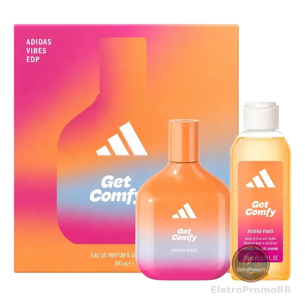 adidas Vibes Get Comfy Kit Coffret Eau De Pafum Shower Gel (2 Produtos)