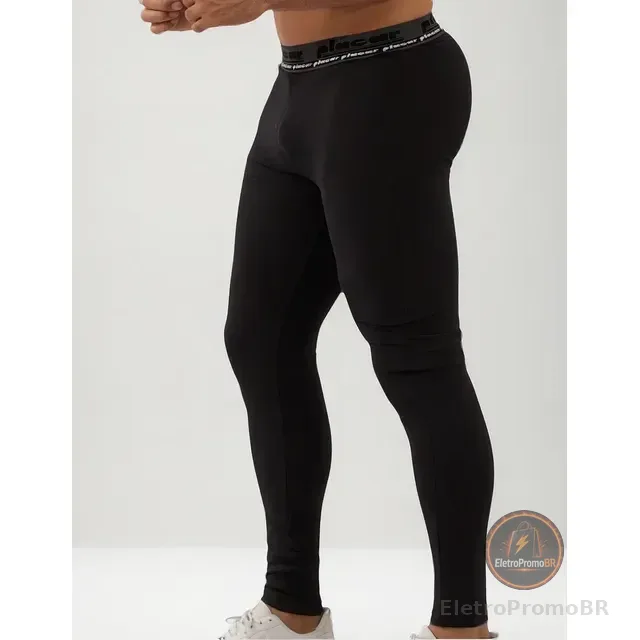 Calça Térmica Masculina Legging Esportiva Com Compressão